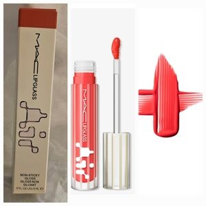 MAC Air Lipglass in Vibrant Red Color- Spritz